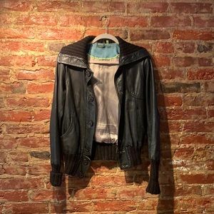 Doma Leather Bomber